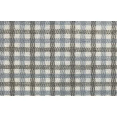 Tissu Tartan Ecossais Andrea sur fond Bleu ancien - Par 10 cm