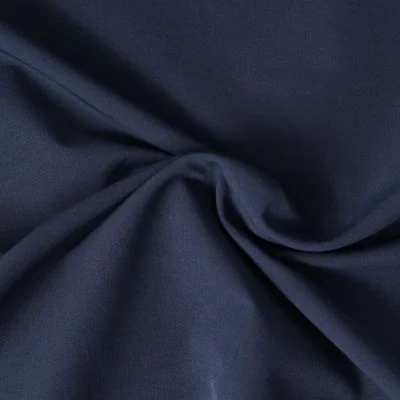 Tissu Crêpe Scuba extensible Nayeli uni Bleu marine - Par 10 cm