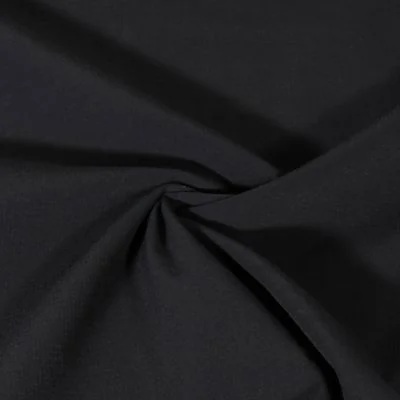 Tissu Coupe-Vent uni Noir - Par 10 cm