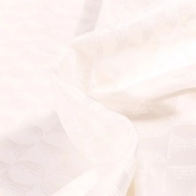 Tissu Jacquard Candice sur fond Blanc - Par 10 cm