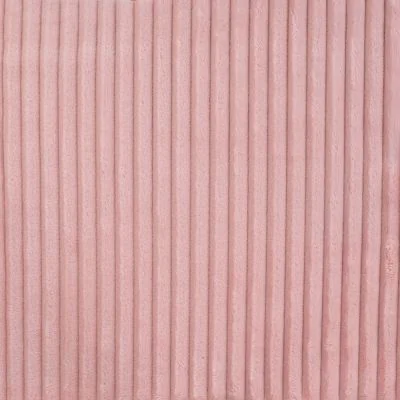 Tissu Minky Ultra doux uni côtelé envers doudou Rose - Par 10 cm