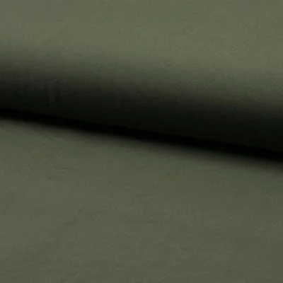 Tissu Viscose Twill uni Vert kaki - Par 10 cm