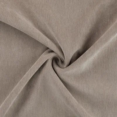 Tissu Velours milleraies uni Beige sable - Par 10 cm