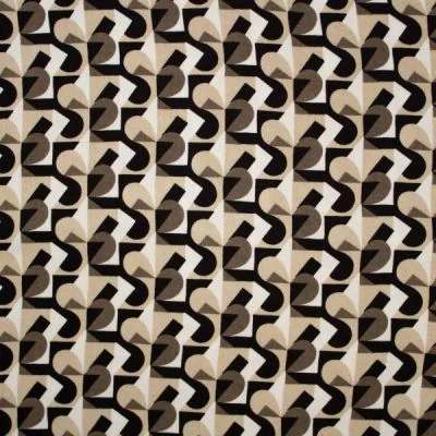 Tissu Viscose Twill Papier peint sur fond Beige - Par 10 cm