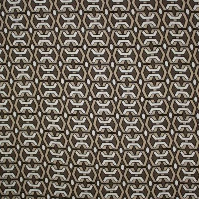 Tissu Viscose Twill Graphic Sand sur fond Beige sable - Par 10 cm