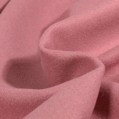 Tissu Drap de manteau Glasgow Vieux rose - Par 10 cm