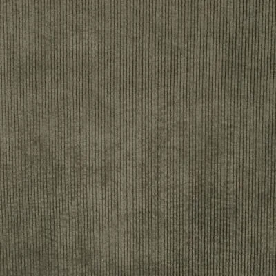 Tissu Velours côtelé lavé uni Vert kaki - Par 10 cm