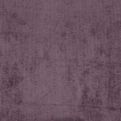 Tissu Velours côtelé lavé uni Raisin - Par 10 cm