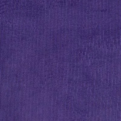 Tissu Velours côtelé lavé uni Violet - Par 10 cm