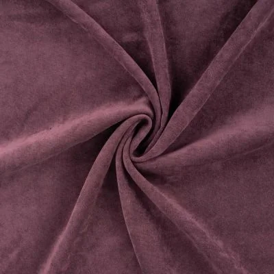Tissu Velours tissé uni Violine - Par 10 cm