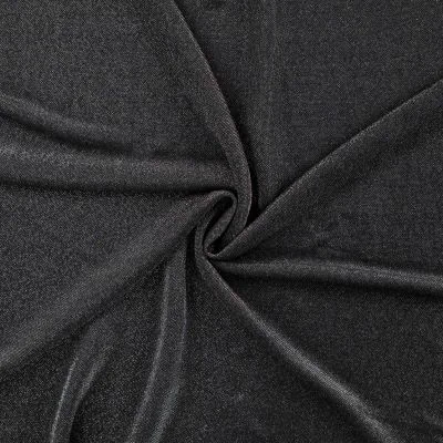 Tissu Maille Lurex Argenté sur fond Noir - Par 10 cm