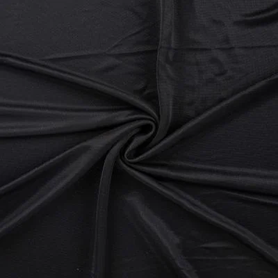 Tissu Maille Lurex Noir sur fond Noir - Par 10 cm