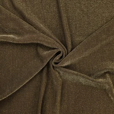 Tissu Maille Lurex Or sur fond Doré - Par 10 cm