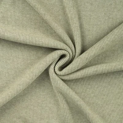 Tissu Maille Jersey Tricot uni Vert - Par 10 cm