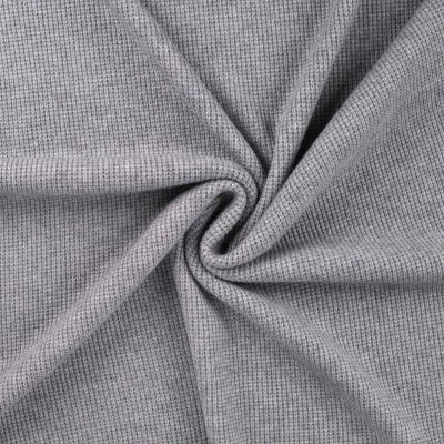 Tissu Maille Jersey Tricot uni Gris - Par 10 cm