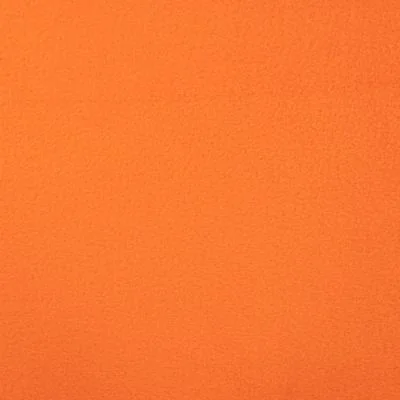 Tissu Polaire doux uni Orange - Par 10 cm