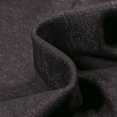 Tissu Jean Stretch 8.5 Oz Noir - Par 10 cm