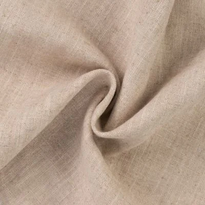 Tissu 100% Lin uni Beige décrué - Par 10 cm