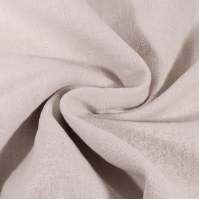 Tissu 100% Lin uni Gris - Par 10 cm