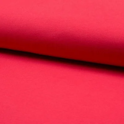 Tissu Jersey Piqué de coton spécial Polo Rouge - Par 10 cm