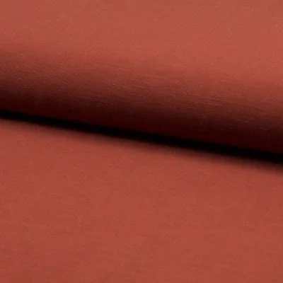 Tissu Viscose lin Santorini Terracotta - Par 10 cm