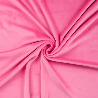 Tissu Minky Lisse Ultra doux uni Rose fuchsia - Par 10 cm