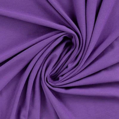 Tissu Jersey Viscose uni Lia Violet - Par 10 cm