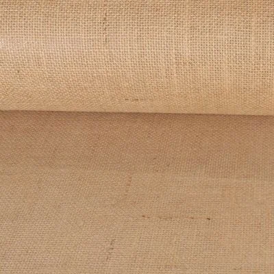 Tissu Toile de Jute enduit Naturel - Par 10 cm