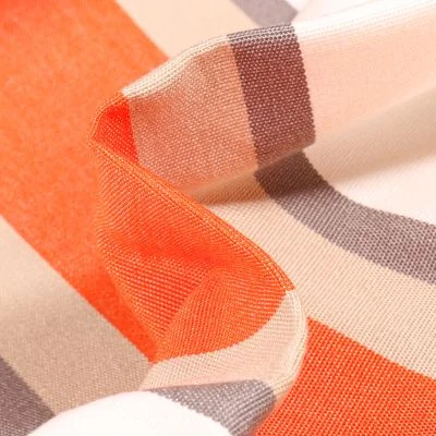 Tissu Toile extérieure grande largeur Dralon Tango sur fond Orange - Par 10 cm