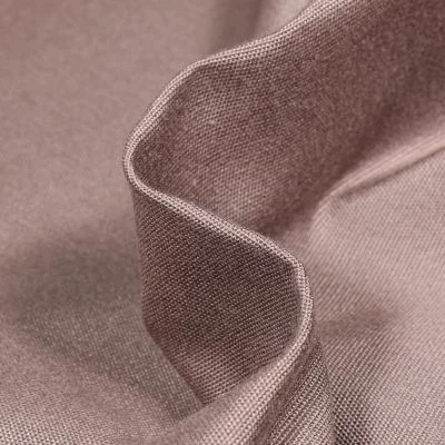 Tissu Toile extérieure uni Grande Largeur Dralon Taupe - Par 10 cm