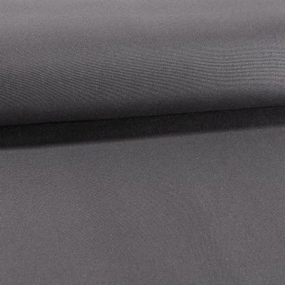 Tissu Toile Transat uni Gris Orage - Par 10 cm