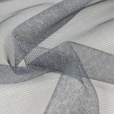 Tissu Moustiquaire Semi-rigide Enroulable Gris - Par 10 cm