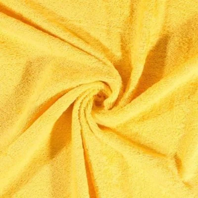 Tissu Eponge Premium 400 g/m² Jaune paille - Par 10 cm