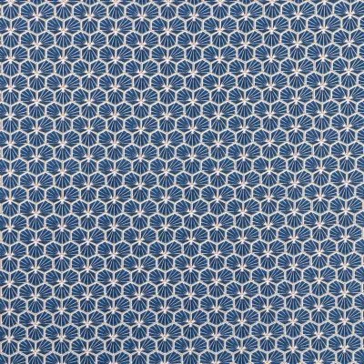 Tissu Coton Imprimé Arty Riad Bleu marine - Par 10 cm
