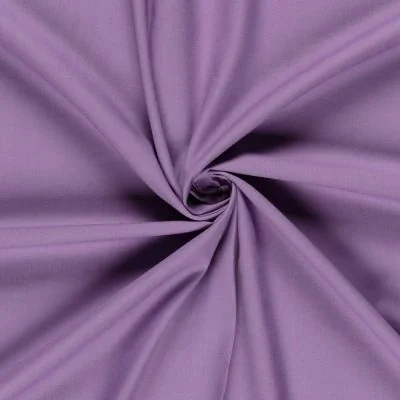 Tissu 100%  coton uni Matera Lilas - Par 10 cm