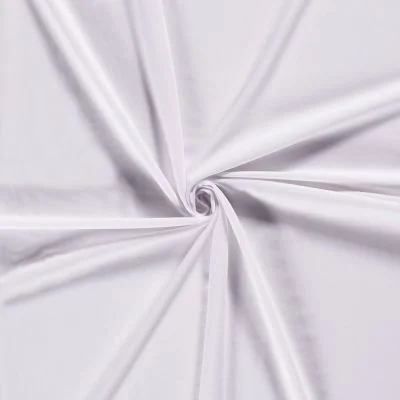 Tissu Gabardine de Viscose extensible Carmina uni Blanc - Par 10 cm