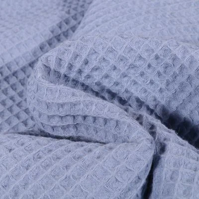 Tissu Nid d&#039;abeille Bleu lavande - Par 10 cm