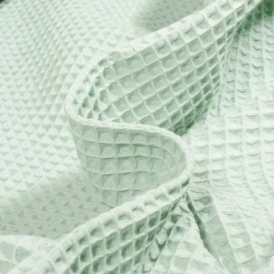 Tissu Nid d&#039;abeille Vert clair x10cm