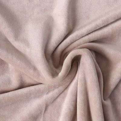 Tissu Velours d&#039;ameublement extensible Alcéa uni Beige - Par 10 cm