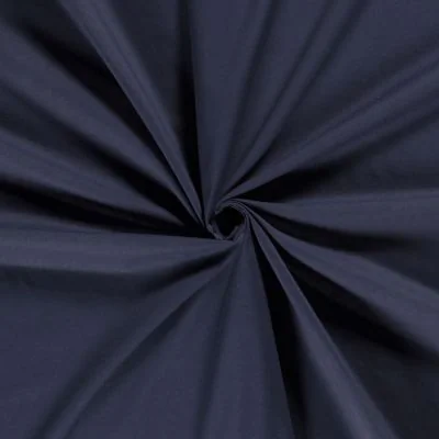 Tissu Voile de Coton Elisa Bleu marine - Par 10 cm