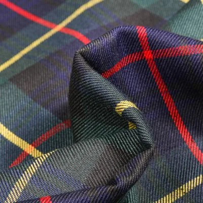 Tissu Tartan Ecossais  Harold sur fond Vert foncé - Par 10 cm