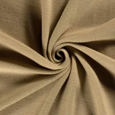 Tissu Polaire  uni Beige - Par 10 cm