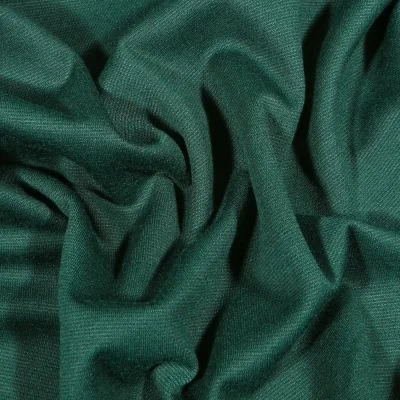 Tissu Jersey Milano uni Vert foncé - Par 10 cm