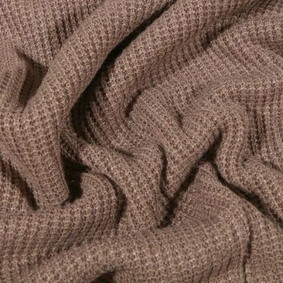 Tissu Maille tricot Viscose Taupe - Par 10 cm