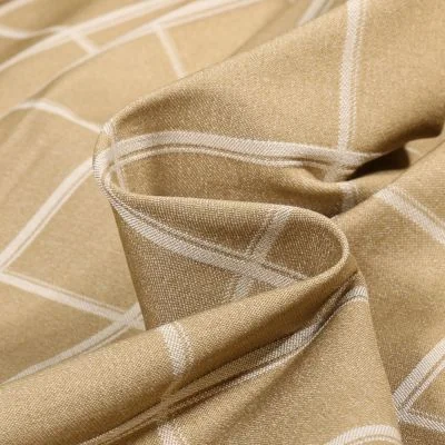 Tissu Bengaline jacquard Lexi sur fond Beige - Par 10 cm