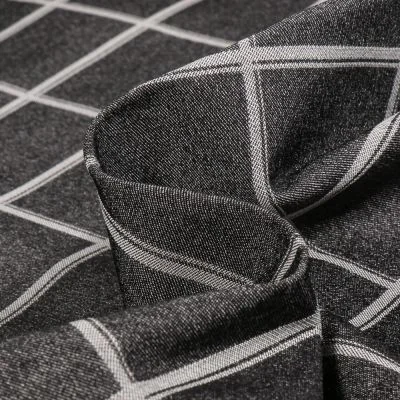 Tissu Bengaline jacquard Lexi sur fond Noir - Par 10 cm