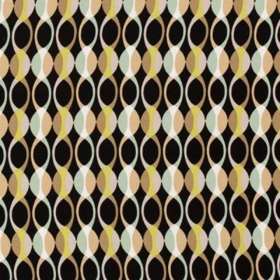 Tissu Viscose Twill Glenn sur fond Camel - Par 10 cm