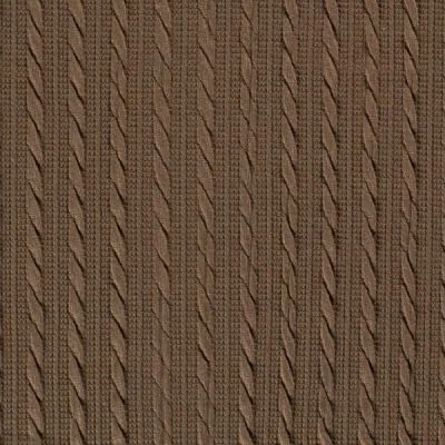 Tissu Maille torsadé en relief uni Vert kaki - Par 10 cm