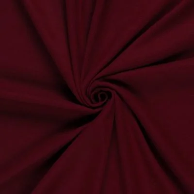 Tissu Drap de manteau  Cœur de Laine uni Bordeaux - Par 10 cm