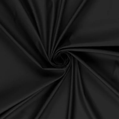 Tissu Imperméable uni Noir - Par 10 cm